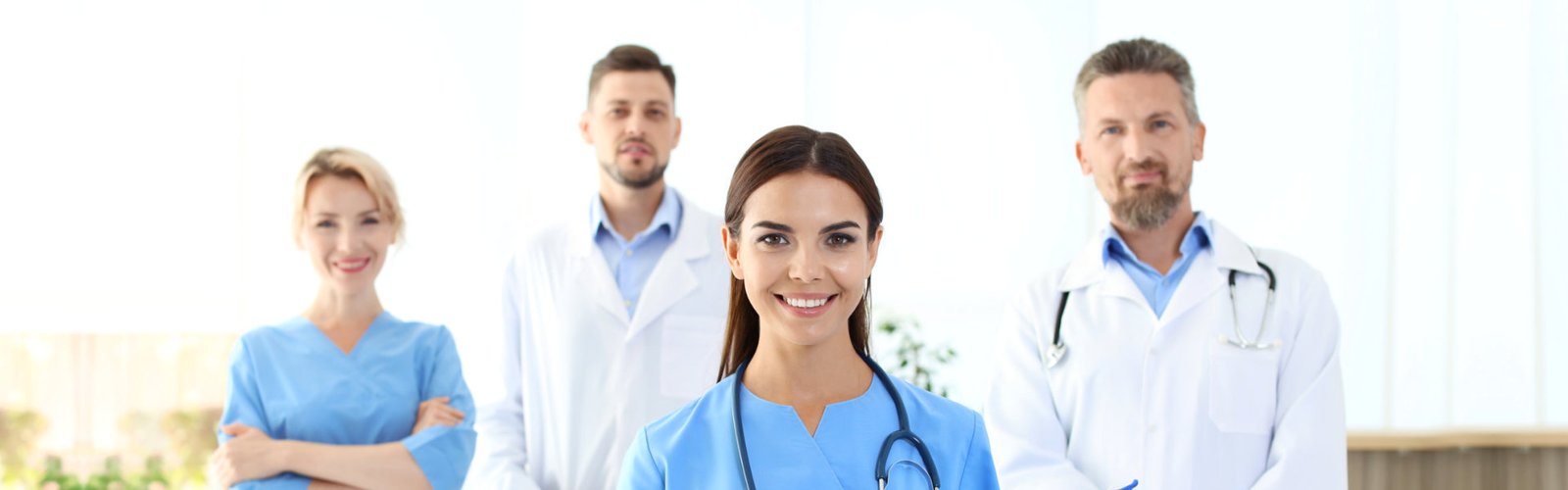 nurse smiling