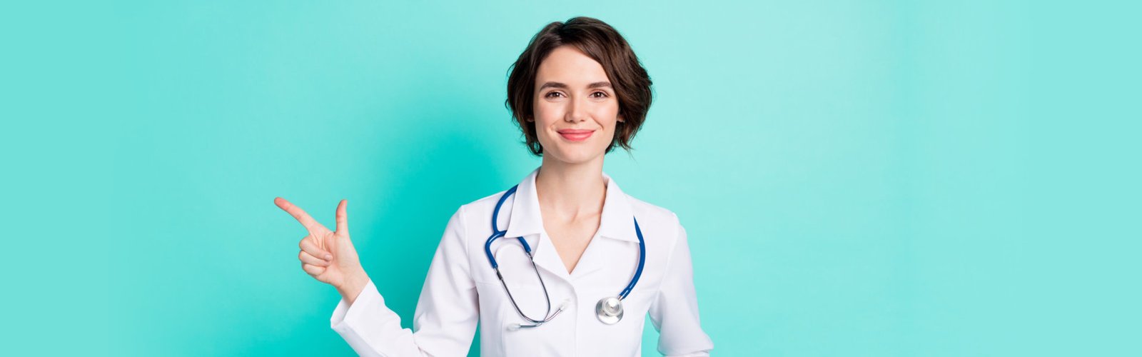 nurse with hand check sign